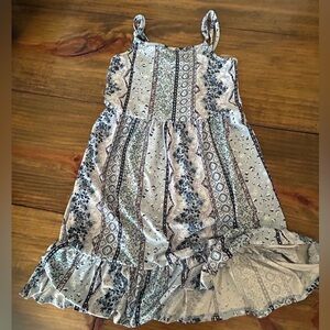 ✨👗Knitworks Blue and Cream Floral Dress